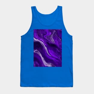 PURPLE LIQUID MARBLE DESIGN, PATTERN Tank Top